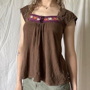 FREE PEOPLE KNIT SHORT SLEEVE TOP